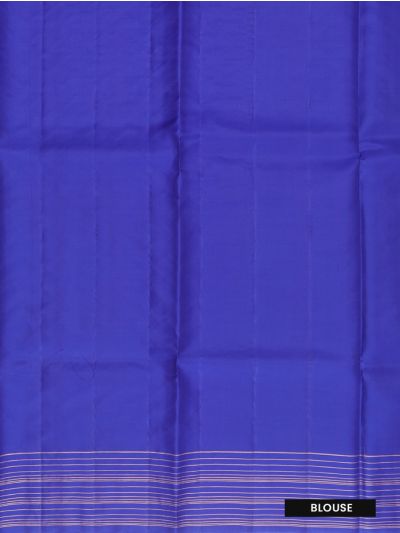 Kanmanie Soft Silk Lotus Butta with Diamond Lattice 5 Inch Zari Lines Border Saree