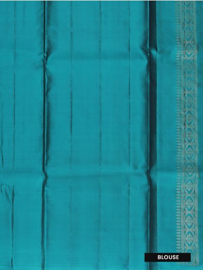 Kanmanie Soft Silk Floral Butta with 5 Inch Asthiri Border Saree