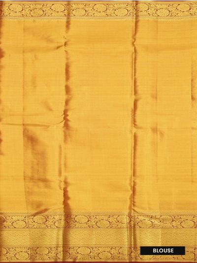 Vivaha Kanchipuram Pure Silk Floral Jaal with Zari Border Saree
