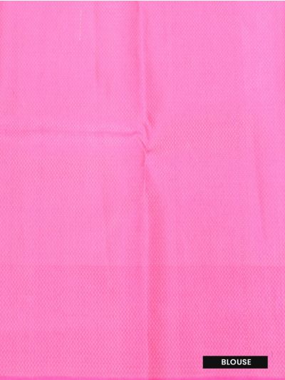 Gracecharm Uppada Silk Peacock Floral Jaal with Diamond Floral Pallu Saree