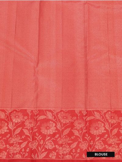Vivaha Pure Silk Floral Bird Jaal with Geometric Brocade Pallu Saree