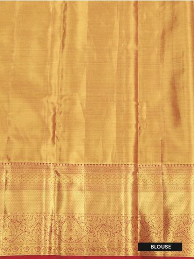Vivaha Pure Silk Floral Jaal with Geometric Brocade Pallu Saree