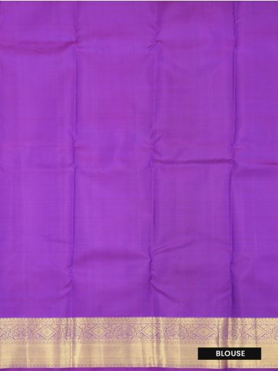 Vivaha Kanchipuram Pure Silk Floral Medallion Trellis Jaal with Zari Brocade Pallu Saree
