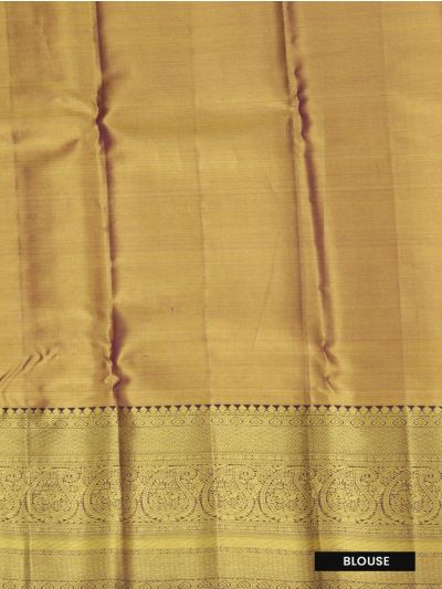 Vivaha Kanchipuram Pure Silk Floral Vine Jaal with Zari Border Saree