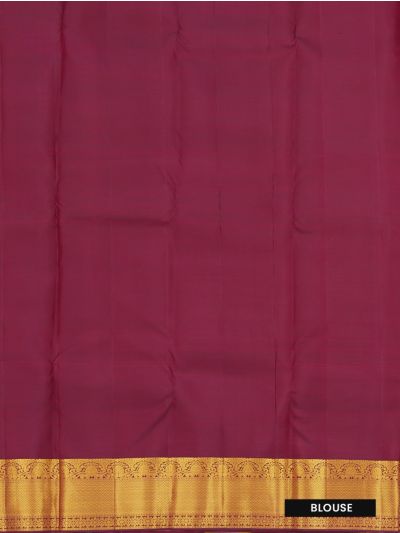 Vivaha Kanchipuram Pure Silk Floral Jaal with Diamond Brocade Pallu Saree