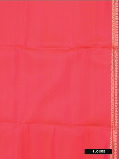 Gracecharm Pure Soft Silk Zari Stripe with Contrast Border Saree