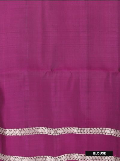 Gracecharm Pure Soft Silk Zari Check with Stepped Geometric Pallu Saree