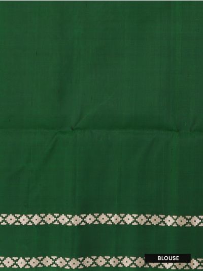 Gracecharm Pure Soft Silk Geometric Butta with Stepped Geometric Pallu Saree