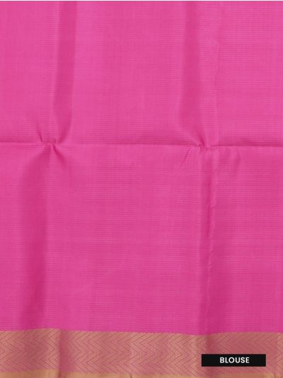 Gracecharm Pure Soft Silk Floral Butta with Chevron Pallu Saree