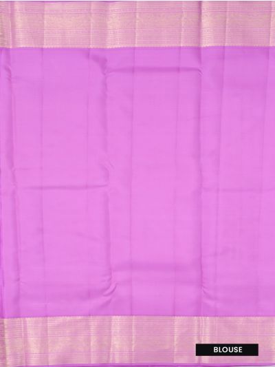 Vivaha Kanchipuram Pure Silk Floral Vine Jaal with Herringbone Brocade Pallu Saree