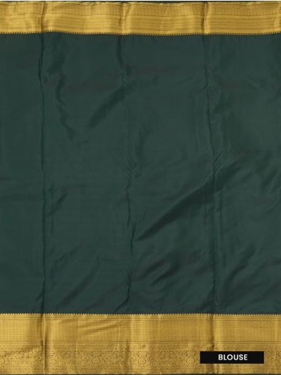Gracecharm Silk Floral Arch Jaal with Diagonal Stripe Brocade Pallu Saree