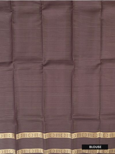 Gracecharm Silk Zari Check Floral Butta with Fine Geometric Brocade Pallu Saree