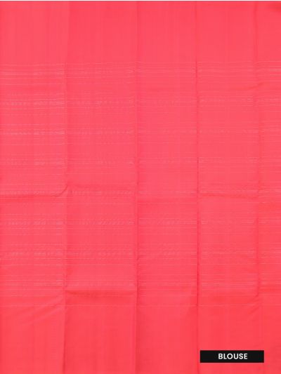 Gracecharm Pure Soft Silk Zari Check with Elephant Floral Pallu Saree