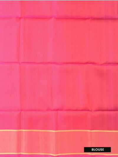 Gracecharm Pure Soft Silk Leaf Vine Stripe with Paisley Floral Pallu Saree