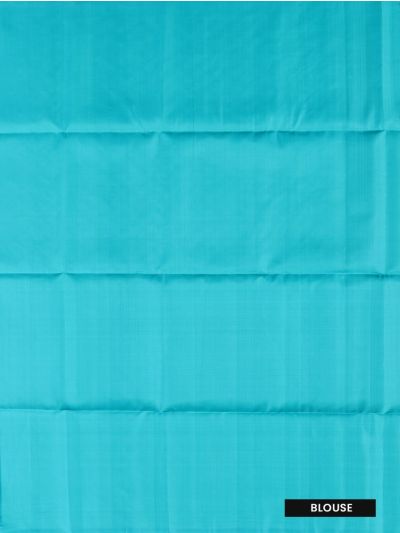 Gracecharm Pure Soft Silk Floral Check Stripe with Checkerboard Pallu Saree