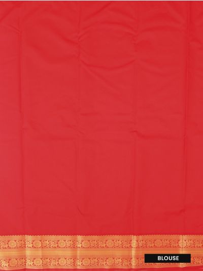 Gracecharm Gift Art Silk Check Butta with Contrast Border Saree
