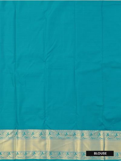 Gracecharm Gift Art Silk Check Medallion Butta with Floral Trellis Pallu Saree