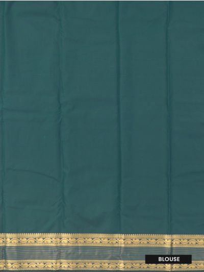 Gracecharm Gift Art Silk Zari Stripe Butta with Geometric Brocade Pallu Saree
