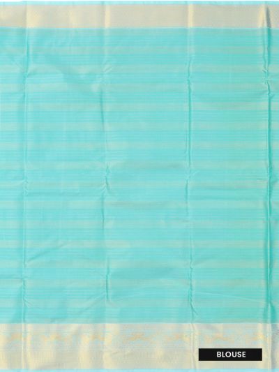 Gracecharm Gift Art Silk Zari Stripe Butta with Contrast Border Saree