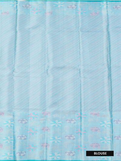 Vivaha Pure Silk Geometric Square Spiral with Floral Jaal Pallu Saree