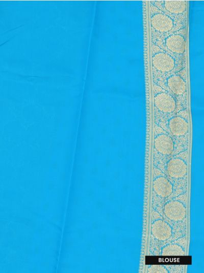 Gracecharm Art Silk Butta with Paisley Brocade Pallu Saree