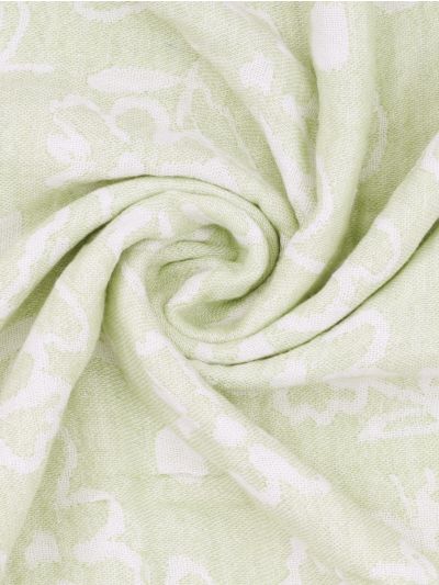 Doctor Towels Pastel Green Banana Jacquard Floral Bath Towel