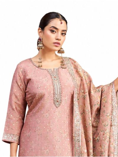 Graceful Muse Readymade Floral Jaal Butti Salwar Kameez