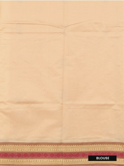 Kanmanie Silk Cotton Butta with 5 Inch Traditional Border Saree