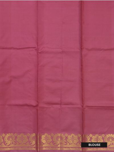 Kanmanie Vazhainaar Pattu Dual Butta with Floral Brocade Border Saree