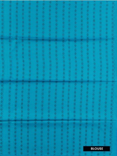 Kanmanie Softy Silk Tree Butta with Diagonal Stripe Pallu Saree