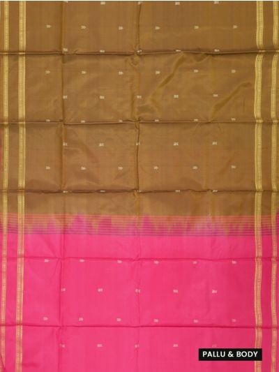 Kanmanie Vazhainaar Pattu Zari Butta Border Saree