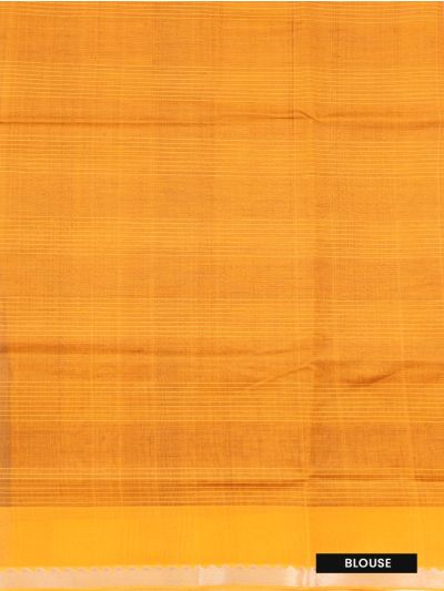 Gracecharm Elegant Chirala Cotton Royal Blue Checked Design with Border Saree
