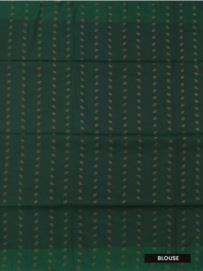 Kanmanie Softy Silk Mustard Geometric Butta with Contrast Border Saree