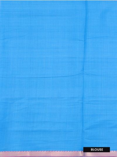 Gracecharm Elegant Chirala Cotton Blue  Striped Design with Border Saree