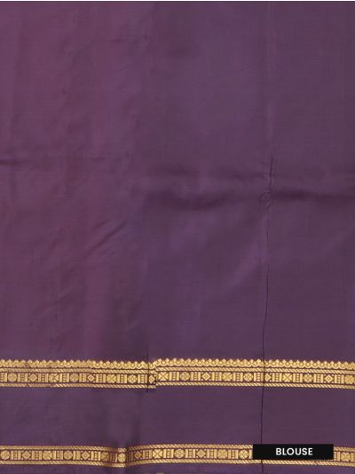 Kanmanie Vazhainaar Pattu Coral Orange Wine Purple Butta Saree