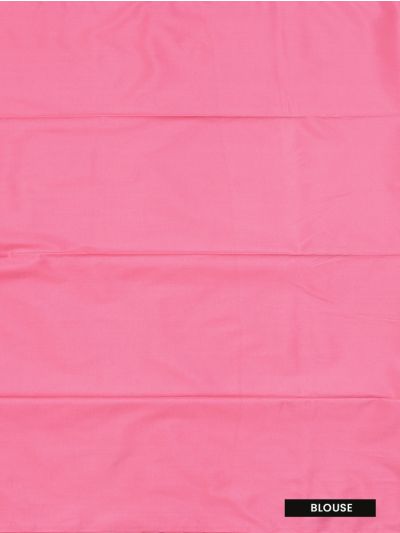Kanmanie Softy Silk Pink Butta Design Borderless Saree