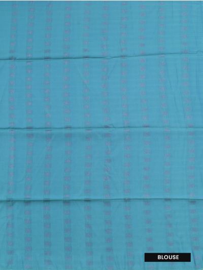 Kanmanie Softy Silk Leaf Butta with Floral Leaf Brocade Pallu Borderless Saree