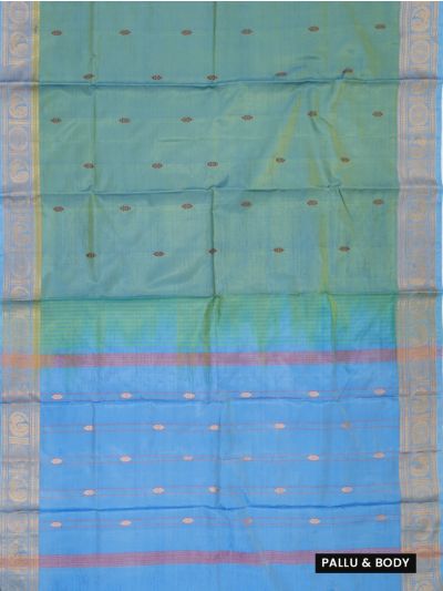 Kanmanie Vazhainaar Pattu Diamond Butta Peacock Zari Border Saree