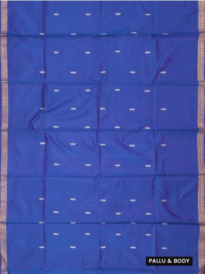 Kanmanie Vazhainaar Pattu Twin Leaf Butta Zari Border Saree