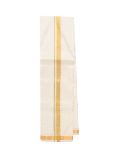 Men’s Traditional Off White Pure Mix Silk Dhoti