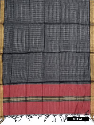 Graceful Essence Mangalagiri Cotton Plain with Geometric Border Dress Material