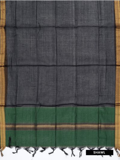Graceful Essence Mangalagiri Cotton Plain with Geometric Zari Border Dress Material
