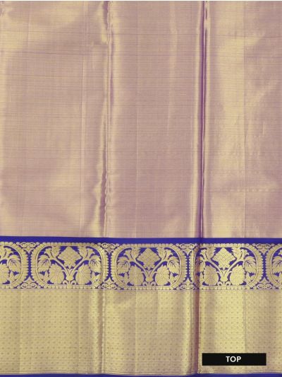 Kanmanie Emerald Glow Pure Silk Floral Jaal Brocade Pattu Pavadai Material