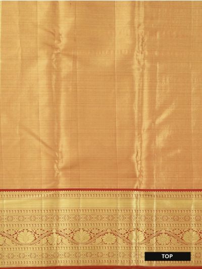 Kanmanie Emerald Glow Pure Silk Floral Jaal Brocade Border Pavadai Material