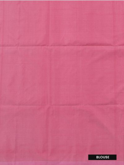 Gracecharm Art Soft Silk Salmon pink Floral Butta with Diagonal Geometric Pallu wow Saree