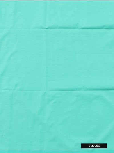 Gracecharm Art Soft Silk Mint Green Floral Butta with Diagonal Geometric Pallu wow Saree