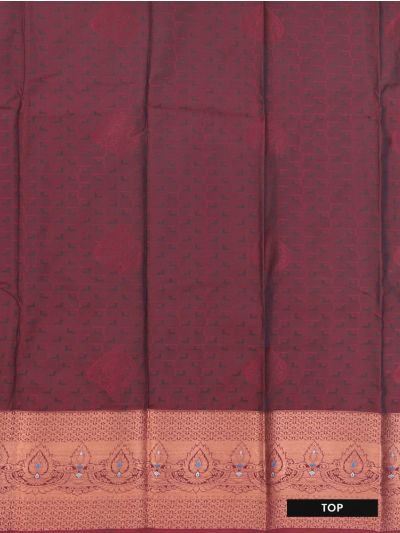 Gracecharm Emerald Glow Grey Art Silk Girls Pavadai Dhavani Material Set