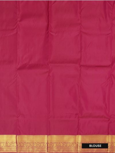 Gracecharm Silk jacquard Round Floral Medallion Butta with Mayilkan Brocade Border Pallu Saree