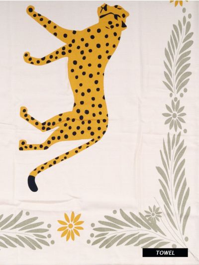 Doctor Towels Cheetah Charm Bamboo Bath Towel