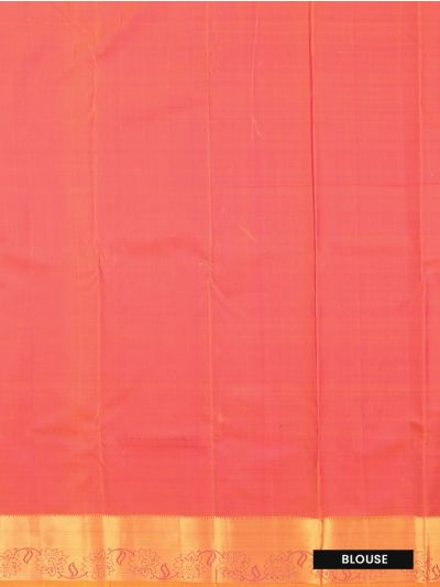 Gracecharm Elegant Silk Jacquard weave floral vines and leaf motifs with Contrast Zari Border saree